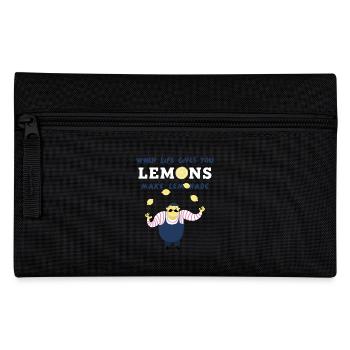 Zitronensaft Baby lustiger Charakter Limonade Kind - Federtasche - Schwarz - Vorne