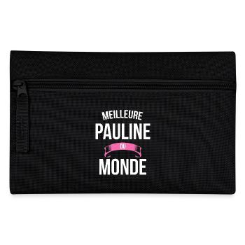 Meilleure Pauline du monde femme - Trousse - noir - Devant