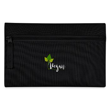 Vegan - Federtasche - Schwarz - Vorne