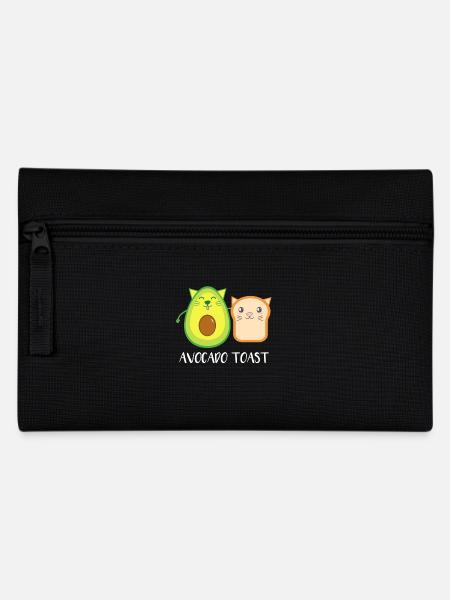 Avocado & Toast Funny T Shirt - Federtasche - Schwarz