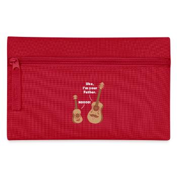 Ukulele Gitarre Geschenk Uke I am your father - Federtasche - Rot - Vorne