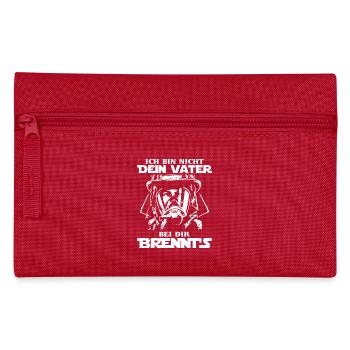 Feuerwehr Feuerwehrmann Feuerwehrfrau Geschenk - Federtasche - Rot - Vorne