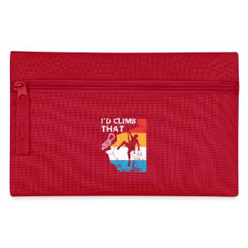 I'd climb that - hiking climbing gift - Trousse - rouge - Devant