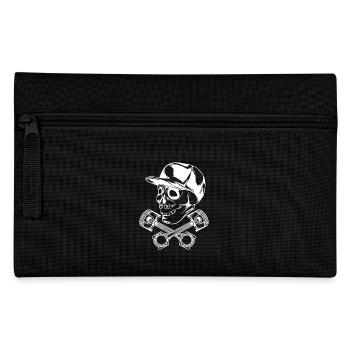 skull piston white - Federtasche - Schwarz - Vorne