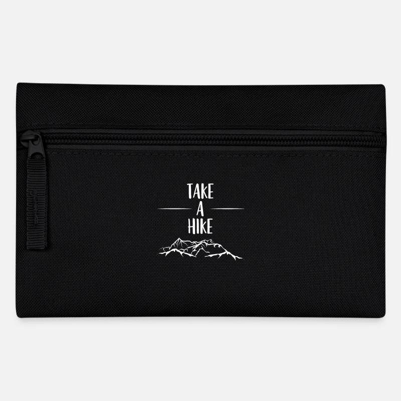 Mountains - climbing - gift - hiking - Pencil Case - black