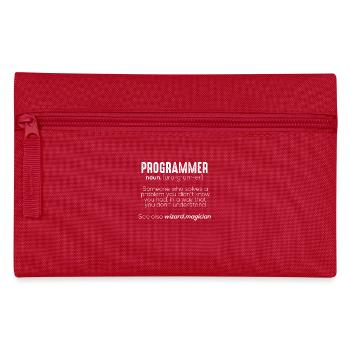 Funny Programmer Meaning - Pencil Case - red - Front