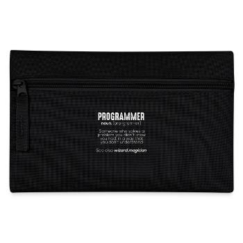 Funny Programmer Meaning - Pencil Case - black - Front