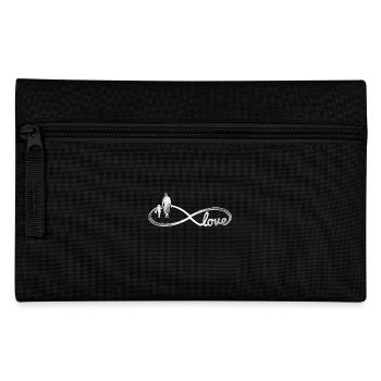 Vater Tochter Liebe I Love Unendlichkeit Geschenk - Federtasche - Schwarz - Vorne