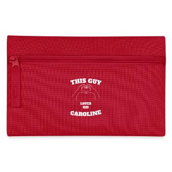 Dieser Kerl liebt sein Caroline Valentine Day Gift - Federtasche - Rot - Vorne