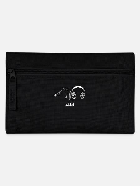 Music addict - Music - Sound - Gift - Pencil Case - black