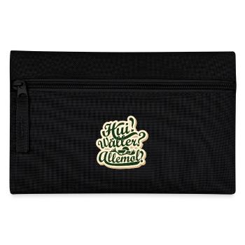 Typischer Westerwälder Kneipenspruch GESCHENK - Federtasche - Schwarz - Vorne