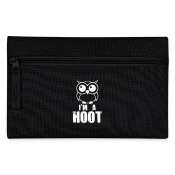 Je suis un Hoot! Prédateur d'oiseaux nocturnes drôle hibou mignon - Trousse - noir - Devant