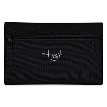 Sloth heartbeat lazy humor depend on gift - Pencil Case - black - Front