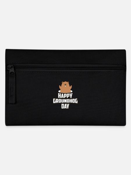 Glückliches Groundhog Day T-Shirt - Waldmurmeltier 1886 - Federtasche - Schwarz