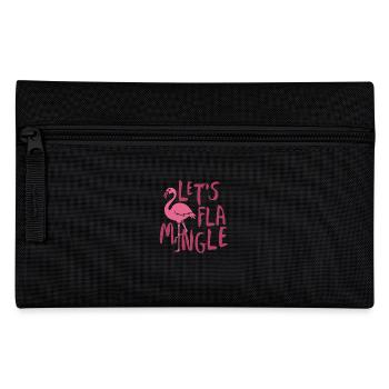 Let's flamingle - Flamingo Shirt - Pencil Case - black - Front