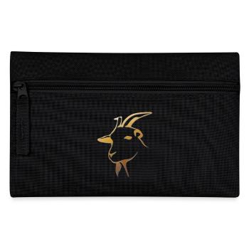 Ziege - Ziegenkopf - Ziegenbock - Federtasche - Schwarz - Vorne
