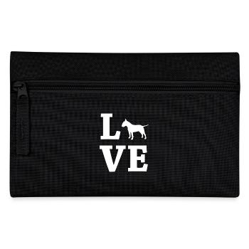 LOVE Bull Terrier Bull Terrier - Pencil Case - black - Front