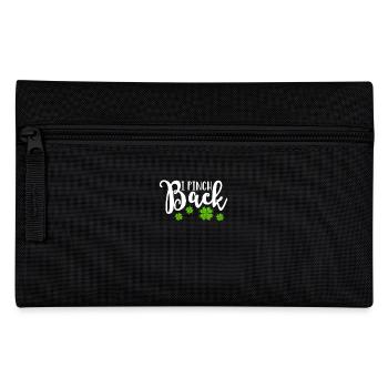 Ich pinch zurück St. Patricks Day Green Irish Shamrock - Federtasche - Schwarz - Vorne