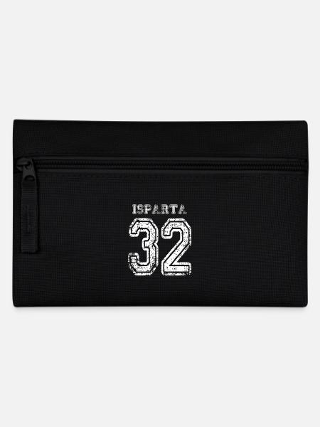32 Isparta Türkisches Nummernschild als Geschenk - Federtasche - Schwarz