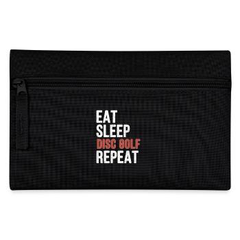 Eat sleep Disc golf Repeat - Funny Gift - Federtasche - Schwarz - Vorne