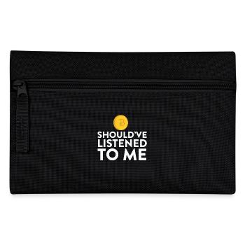 Bitcoin aurait dû m'écouter HODL - Trousse - noir - Devant