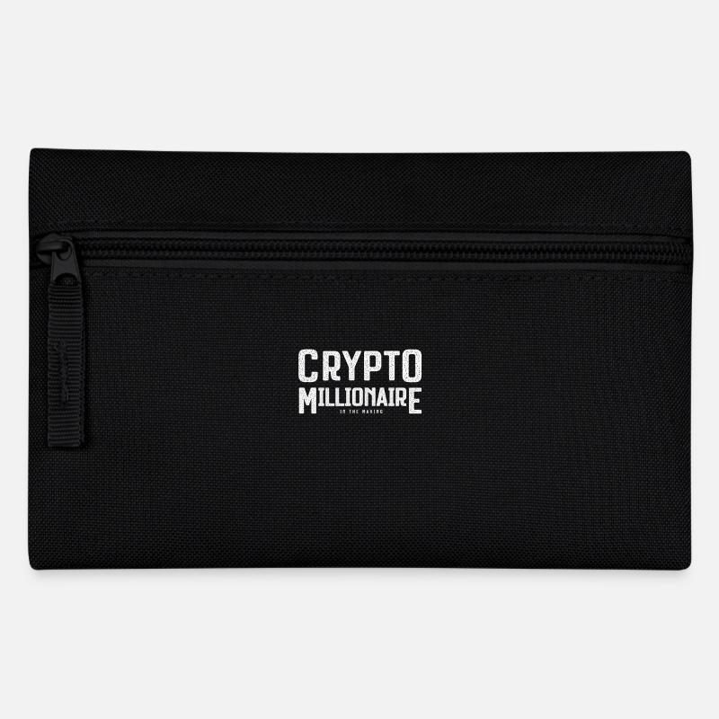 Bitcoin Crypto cryptographique Ethereum T-shirt cadeau - Trousse - noir