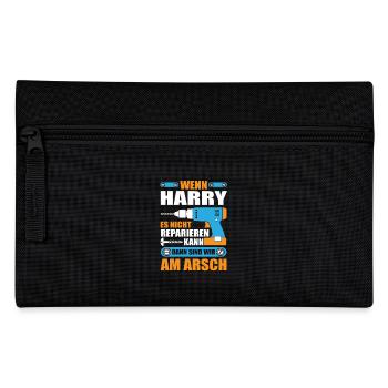 HARRY Name Geschenk Reparatur reparieren - Federtasche - Schwarz - Vorne