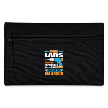 LARS Name Geschenk Reparatur reparieren - Federtasche - Schwarz - Vorne
