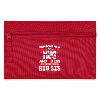 Hug And Kiss Big Sis Sister - Federtasche - Rot - Vorne