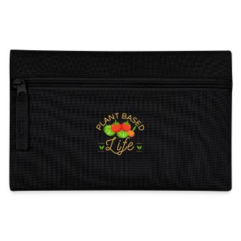 Plant Based Life - vegan & vegetarian - Federtasche - Schwarz - Vorne