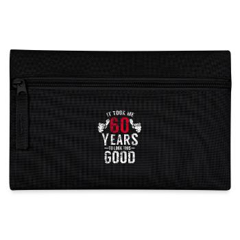 60 years 60th birthday - Pencil Case - black - Front