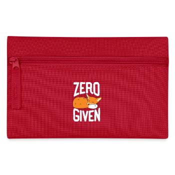 Zero Fox Given Funny T-Shirt Gift Fox - Pencil Case - red - Front