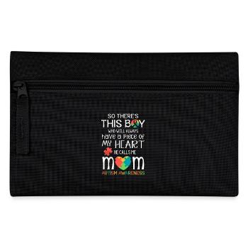 This boy piece of my heart - Autism Awareness - Federtasche - Schwarz - Vorne