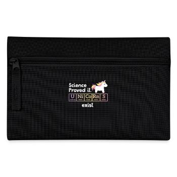 Funny Unicorn - Periodic Table - Gift - Pencil Case - black - Front