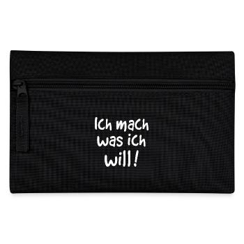 ICH MACH WAS ICH WILL - Federtasche - Schwarz - Vorne