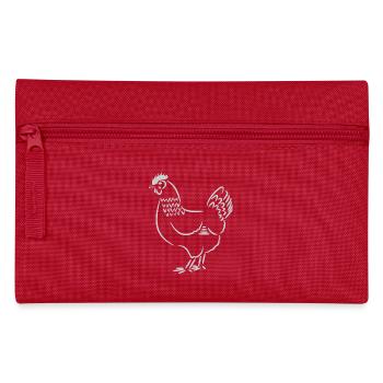 Poulet / poule - Trousse - rouge - Devant