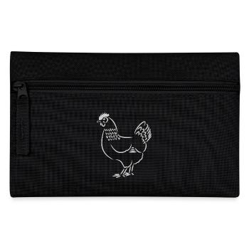 Huhn / Henne - Federtasche - Schwarz - Vorne