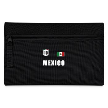 Mexique T-shirt drapeau mexicain maillot de football - Trousse - noir - Devant