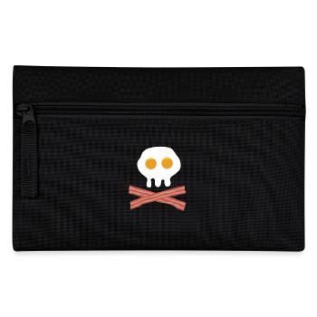 Skull of egg and bacon - Pencil Case - black - Front