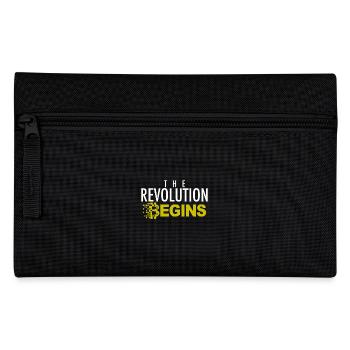 THE REVOLUTION BEGINS - Bitcoin Cryptocurrency - Pencil Case - black - Front