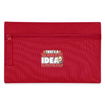 TERRIBLE IDEA - Pencil Case - red - Front