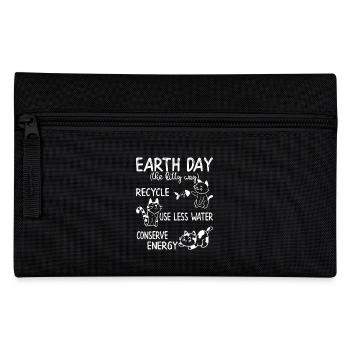 Earth Day the Kitty Way - Pencil Case - black - Front