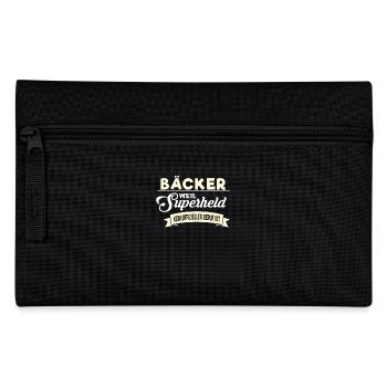 Superheld Beruf Bäcker - Federtasche - Schwarz - Vorne