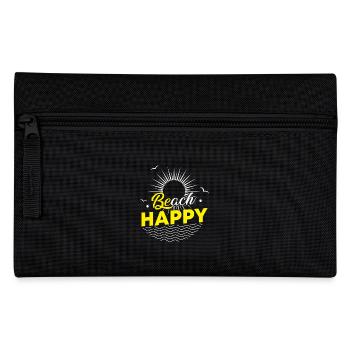 Beach Happy - sun ocean wave lovers - Federtasche - Schwarz - Vorne