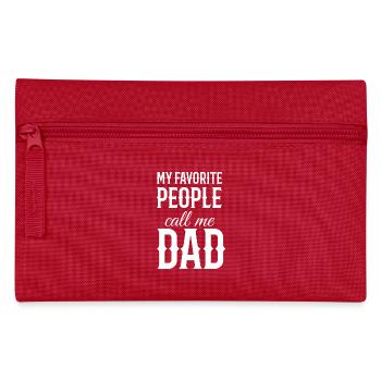 Père - Fête des Pères - Journée Hommes - Cadeau - Trousse - rouge - Devant