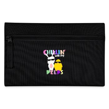 Chillin 'with my peeps - Easter shirt - Pencil Case - black - Front