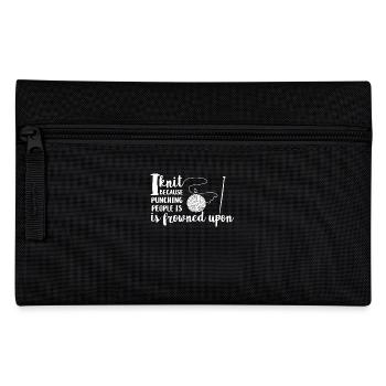 Knitting - knitting - knitting needles - handmade - Pencil Case - black - Front