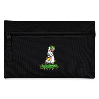 Ich liebe Golf Golfer Osterhase Geschenk Ostern - Federtasche - Schwarz - Vorne