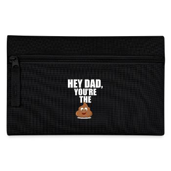 Vatertag Geschenk Vater - Federtasche - Schwarz - Vorne