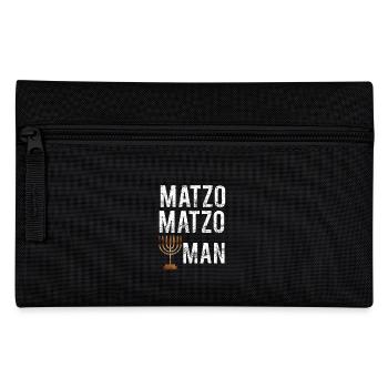 Matzo Matzo Funny MENORAH HANUKKAH - Federtasche - Schwarz - Vorne
